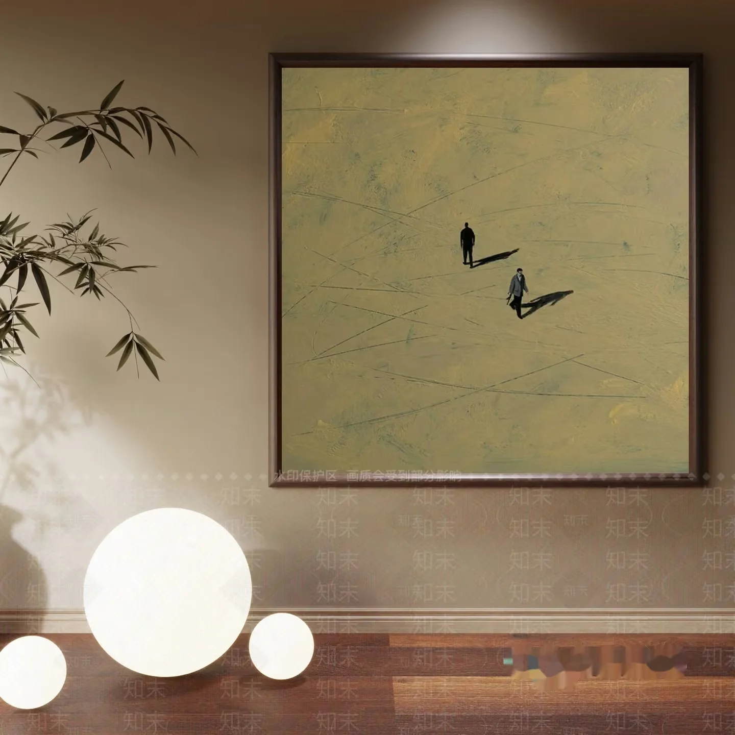 Modern Abstract Art 3D Model – 5543 – CORONA Render