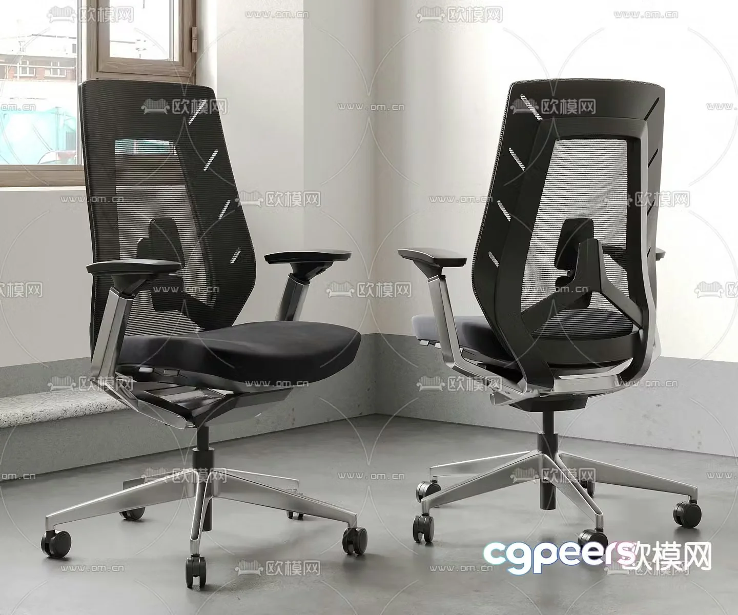 Office chair staff chair 3d model