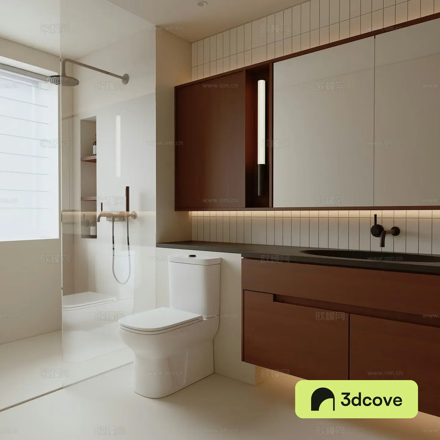 Modern medieval bathroom