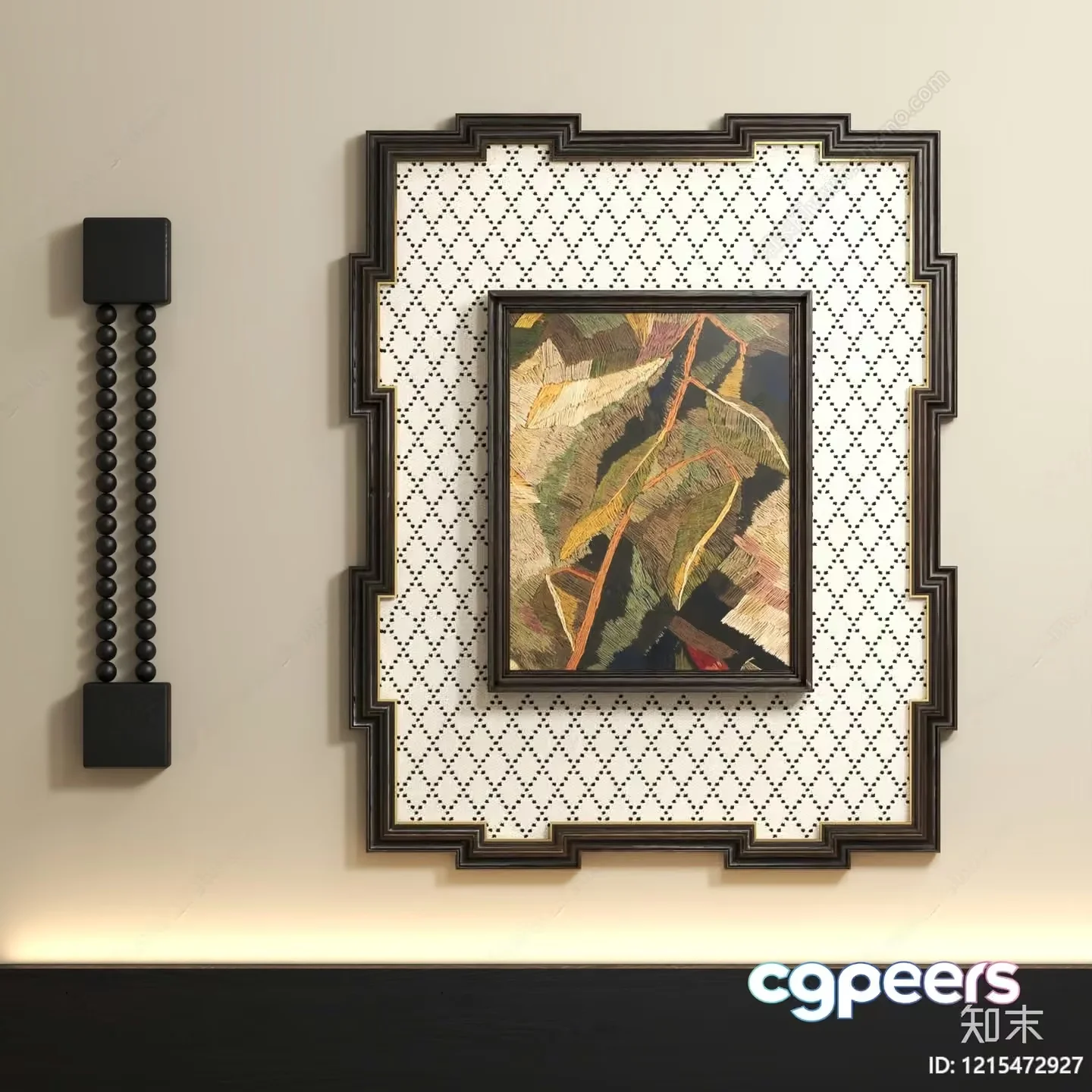 Modern Wall Decor 3D Model – 9912 – VRAY Render