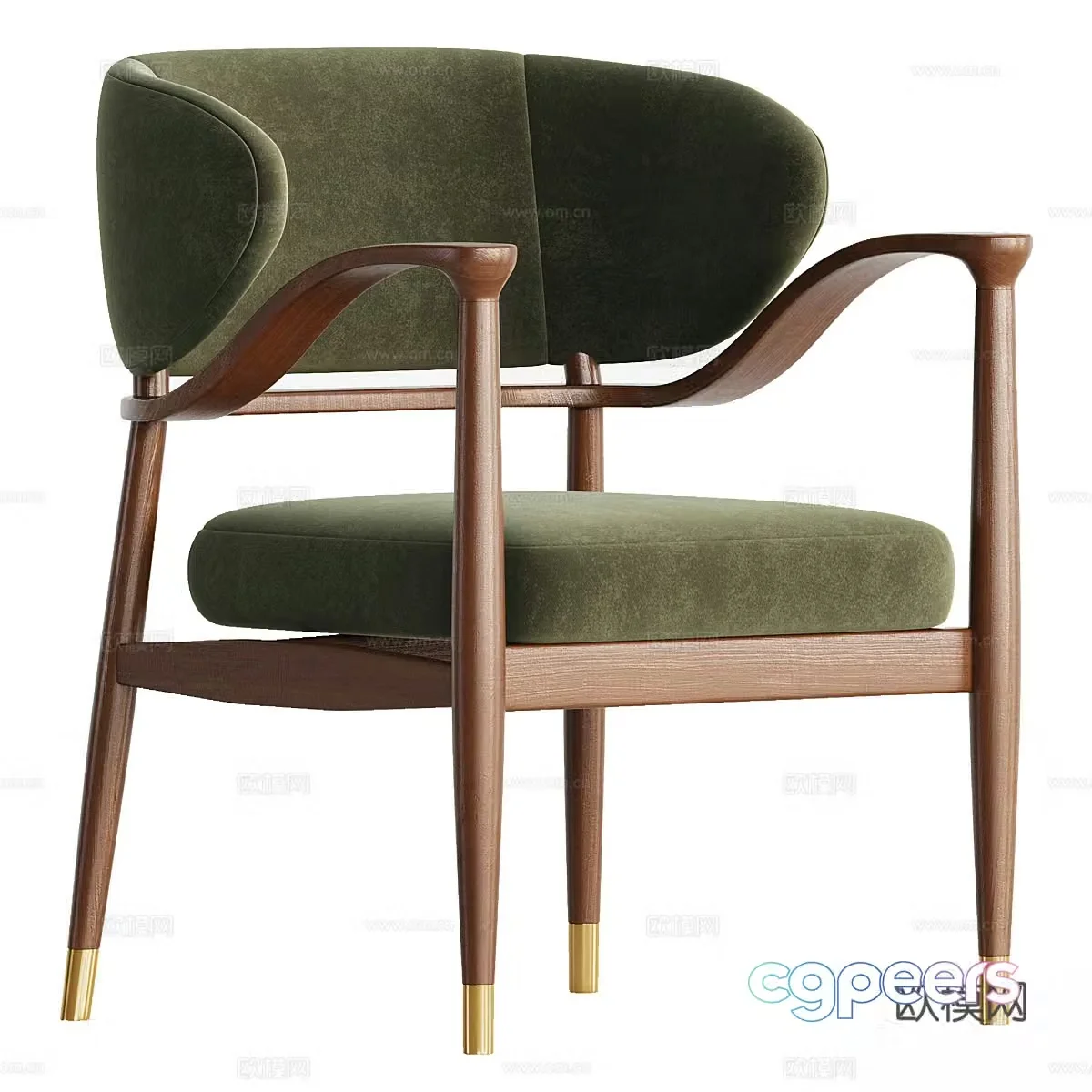 New Chinese casual chair 3D model