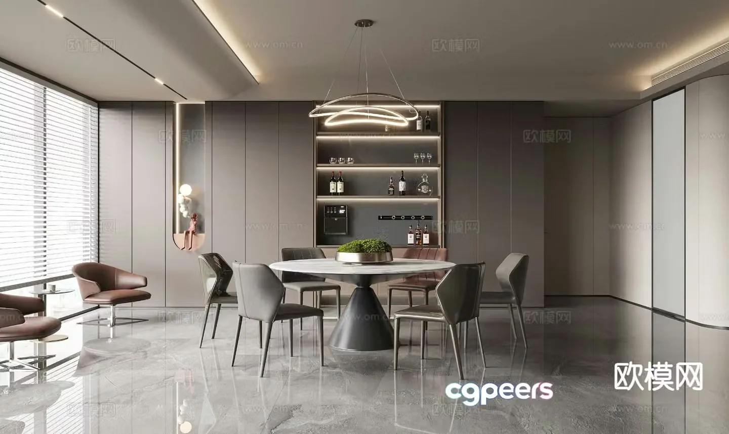 Italian restaurant 3d model