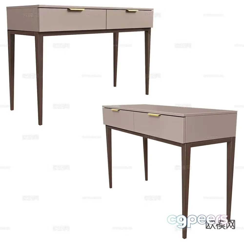 Mister modern dressing table makeup table 3d model