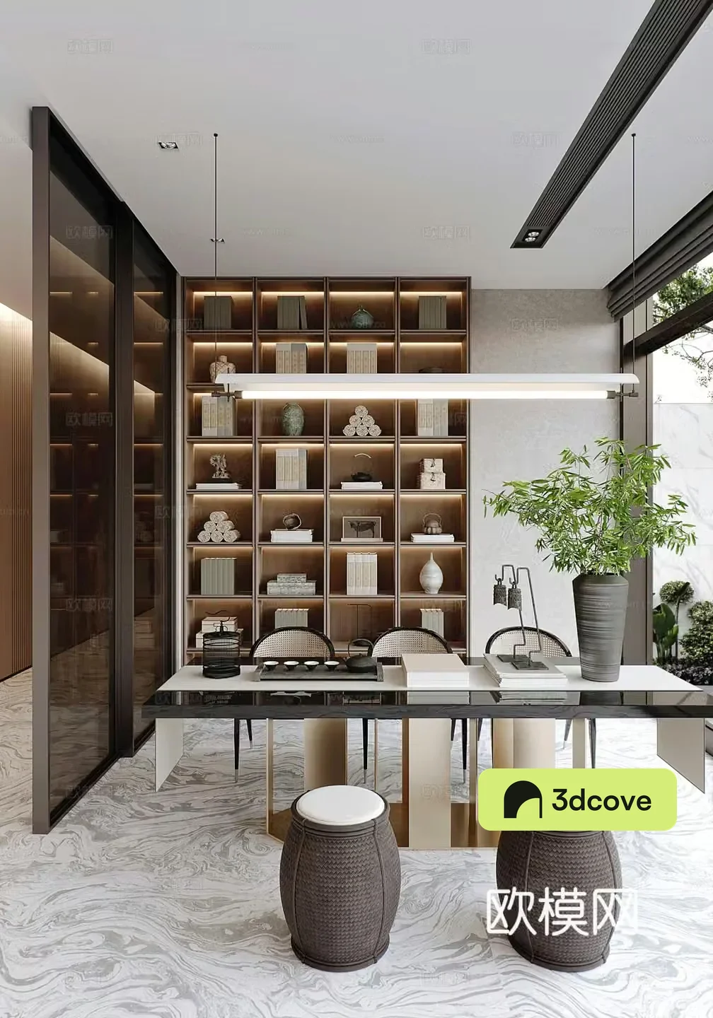 Modern tea room