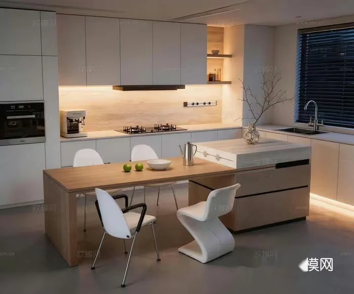 Modern Kitchen 3D Model – 20023 – CORONA Render