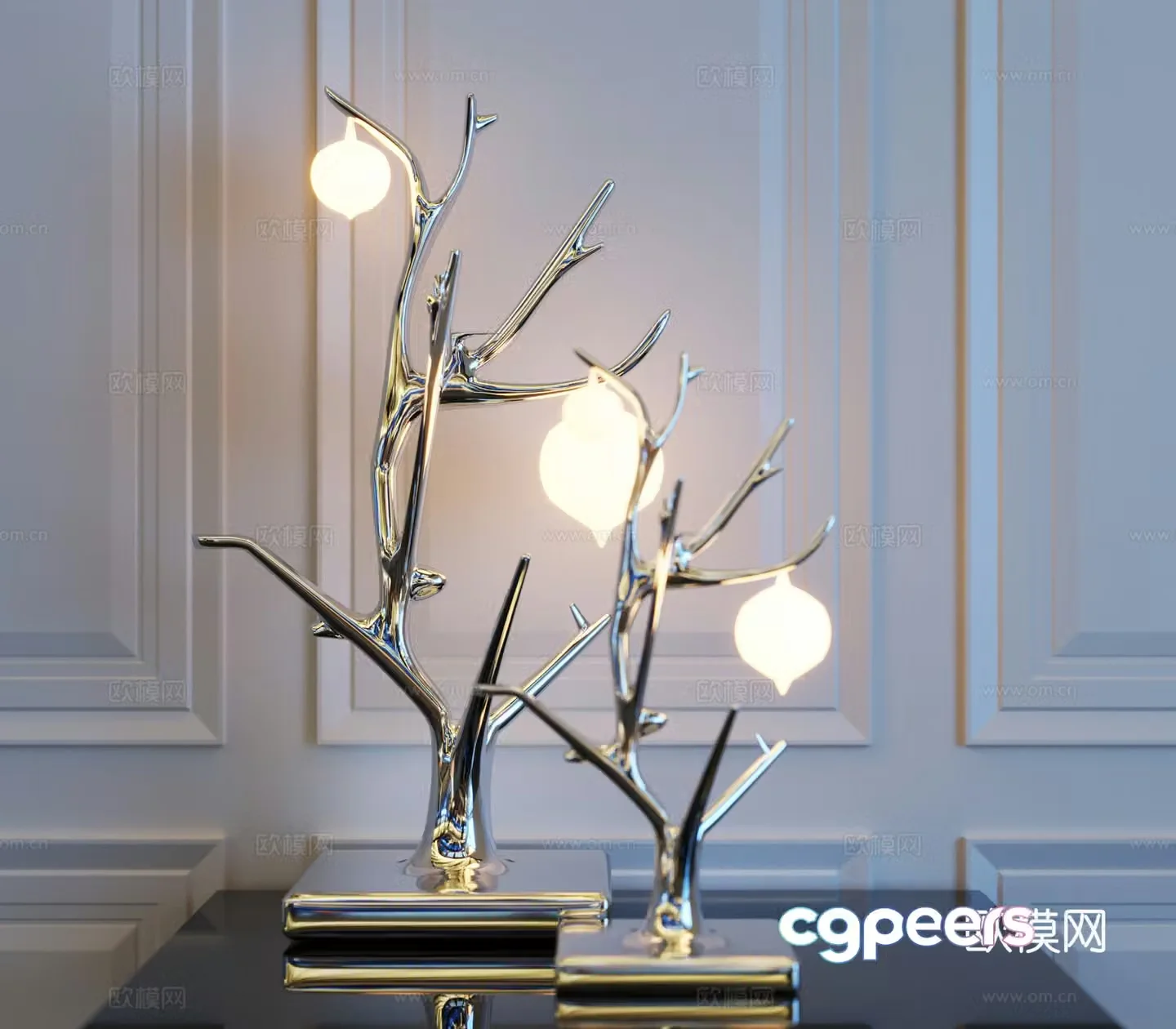 Modern desk lamp Metal desk lamp Creative desk lamp 3D model