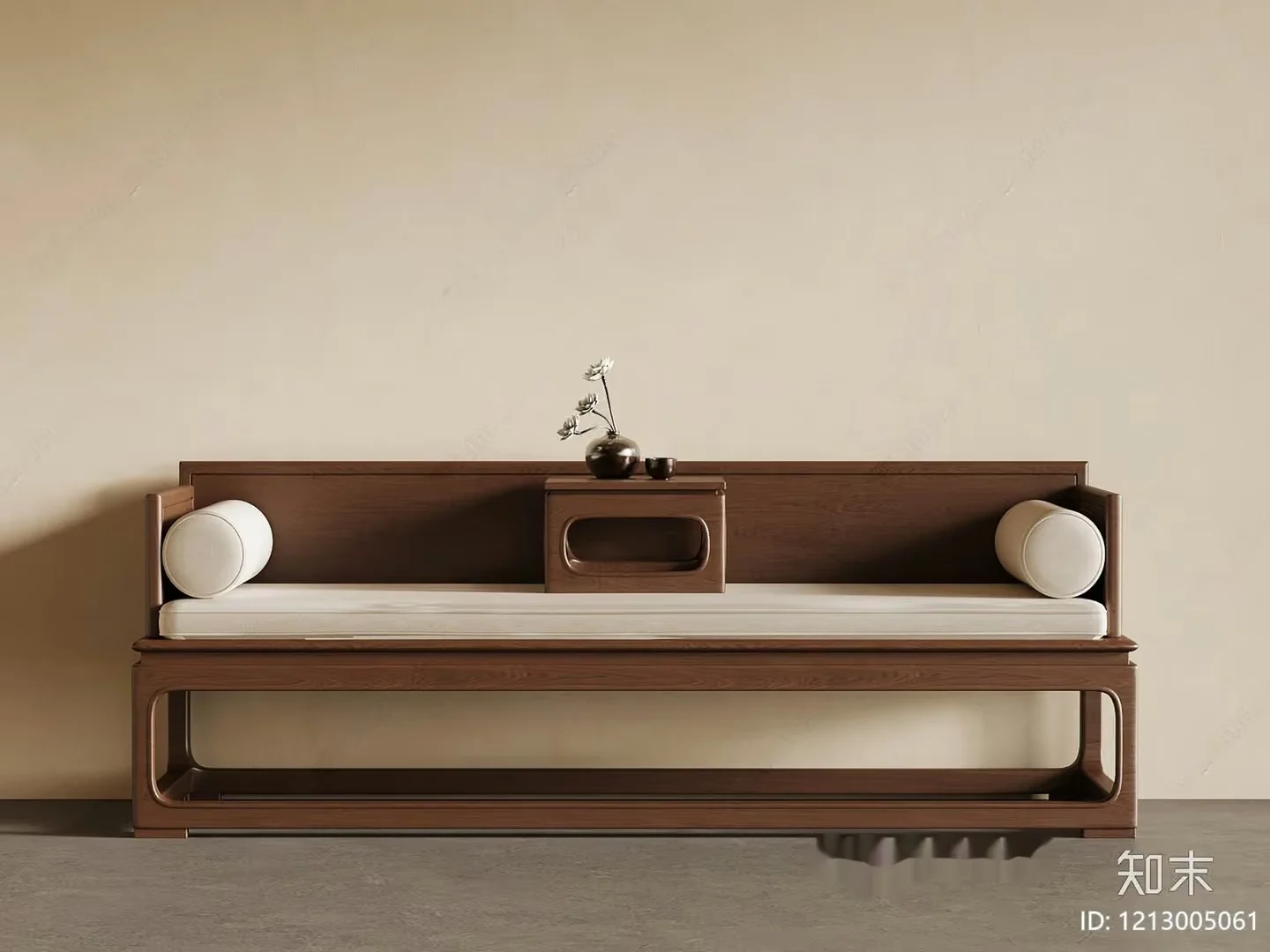 Wooden Daybed 3D Model – 20456 – VRAY Render