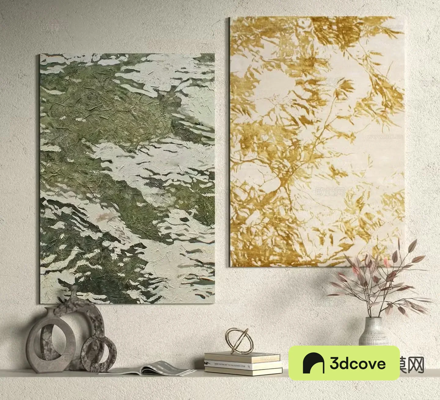 Wabi-sabi art painting texture painting decorative painting