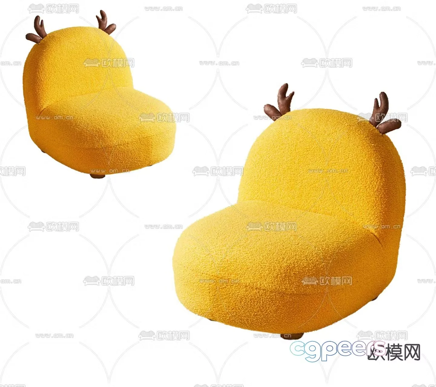 Children’s sofa beanbag sofa 3d model