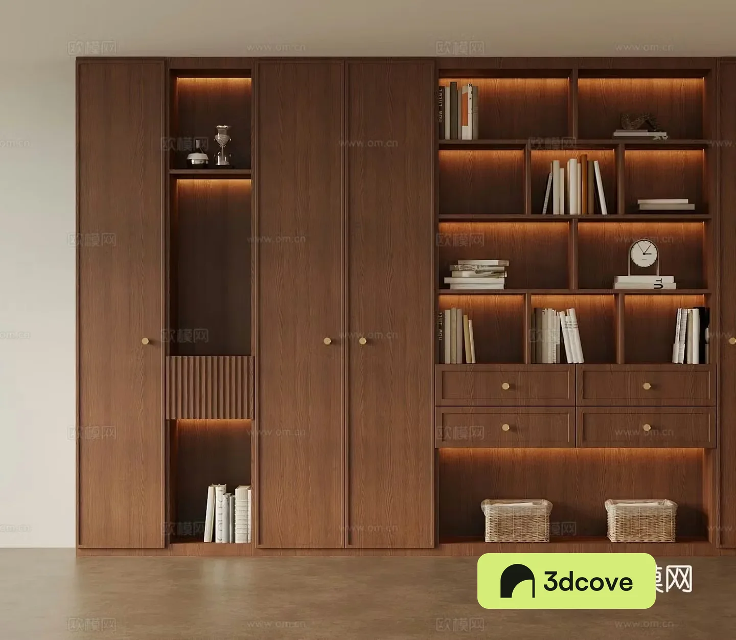 Medieval style bookcase bookshelf