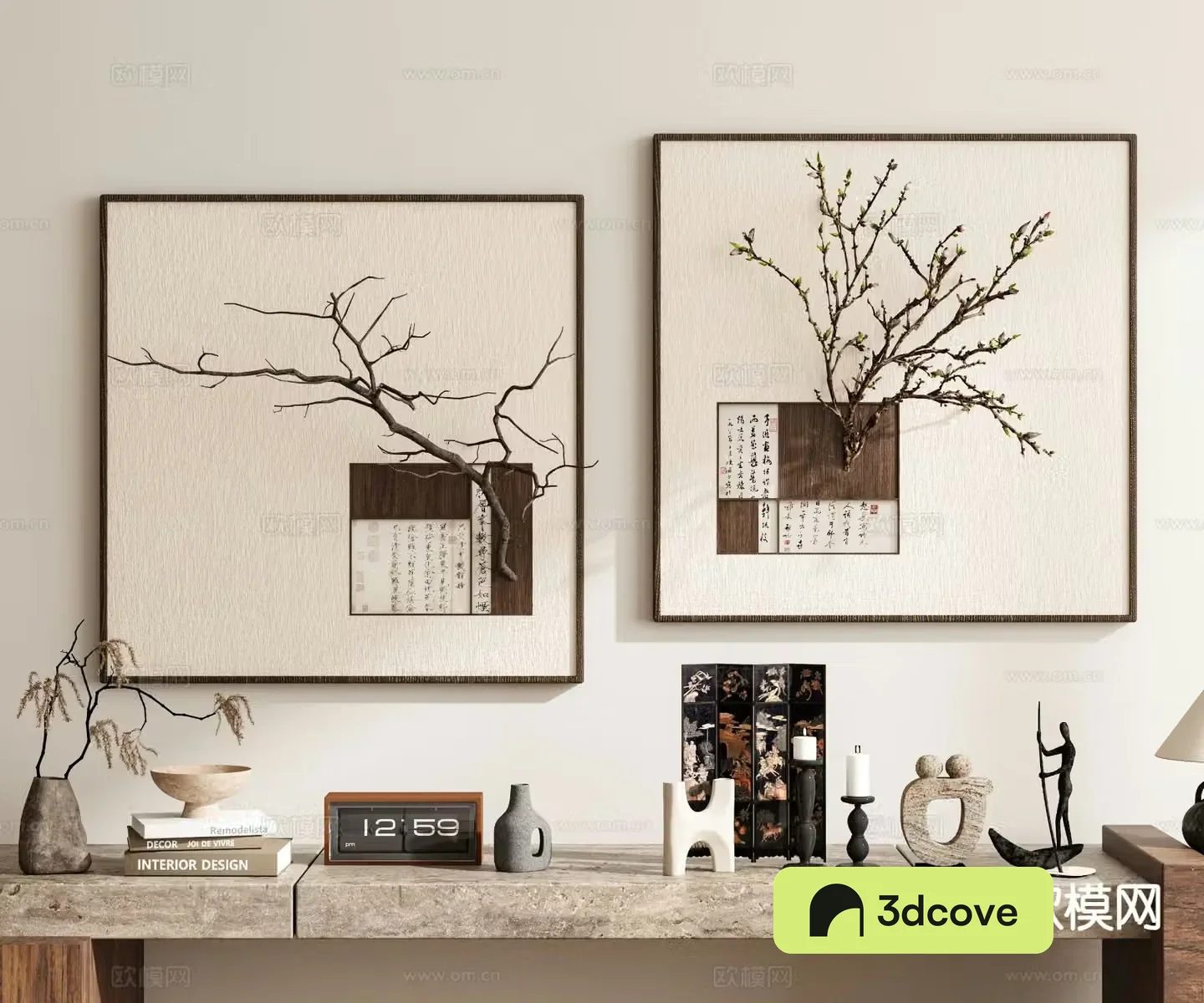 Wabi-sabi painting decorative painting art painting hanging painting
