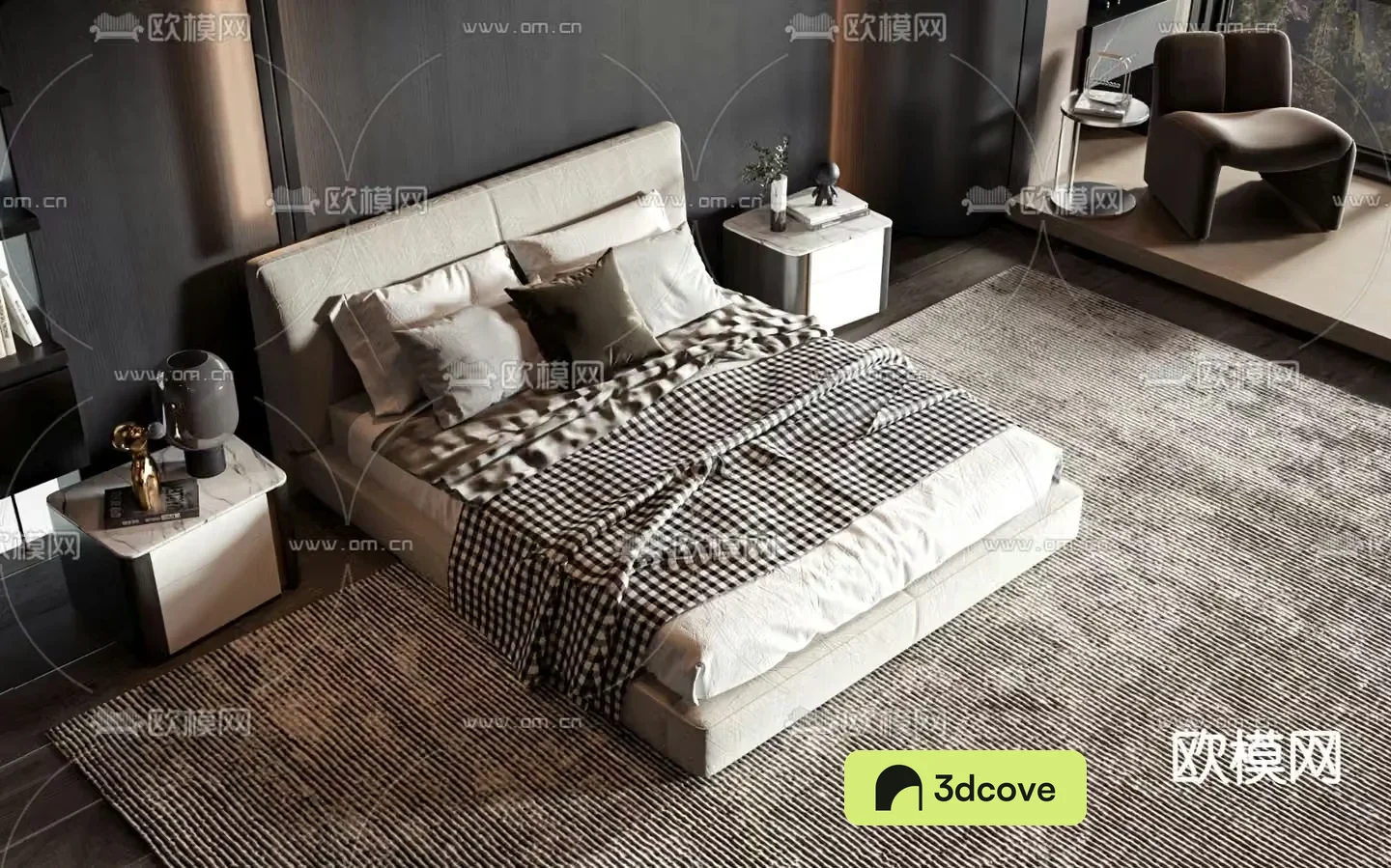 Double bed commercial bed