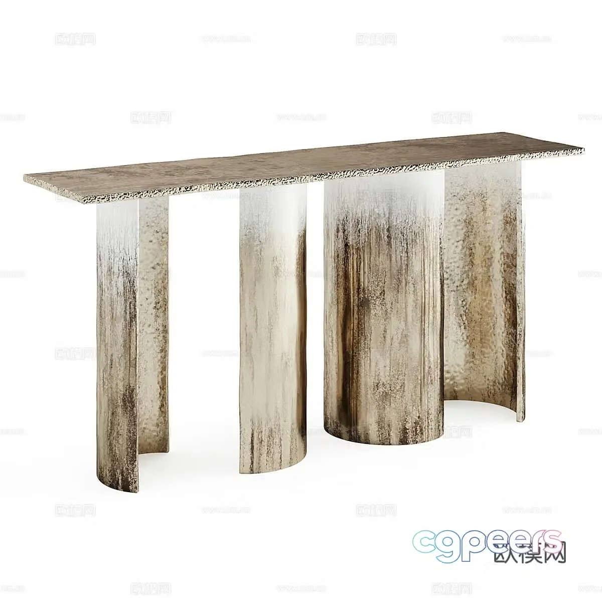 New Chinese style light luxury end viewing platform 3D model