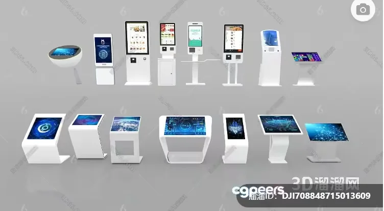 Modern Digital Displays 3D Model – 4225 – VRAY Render