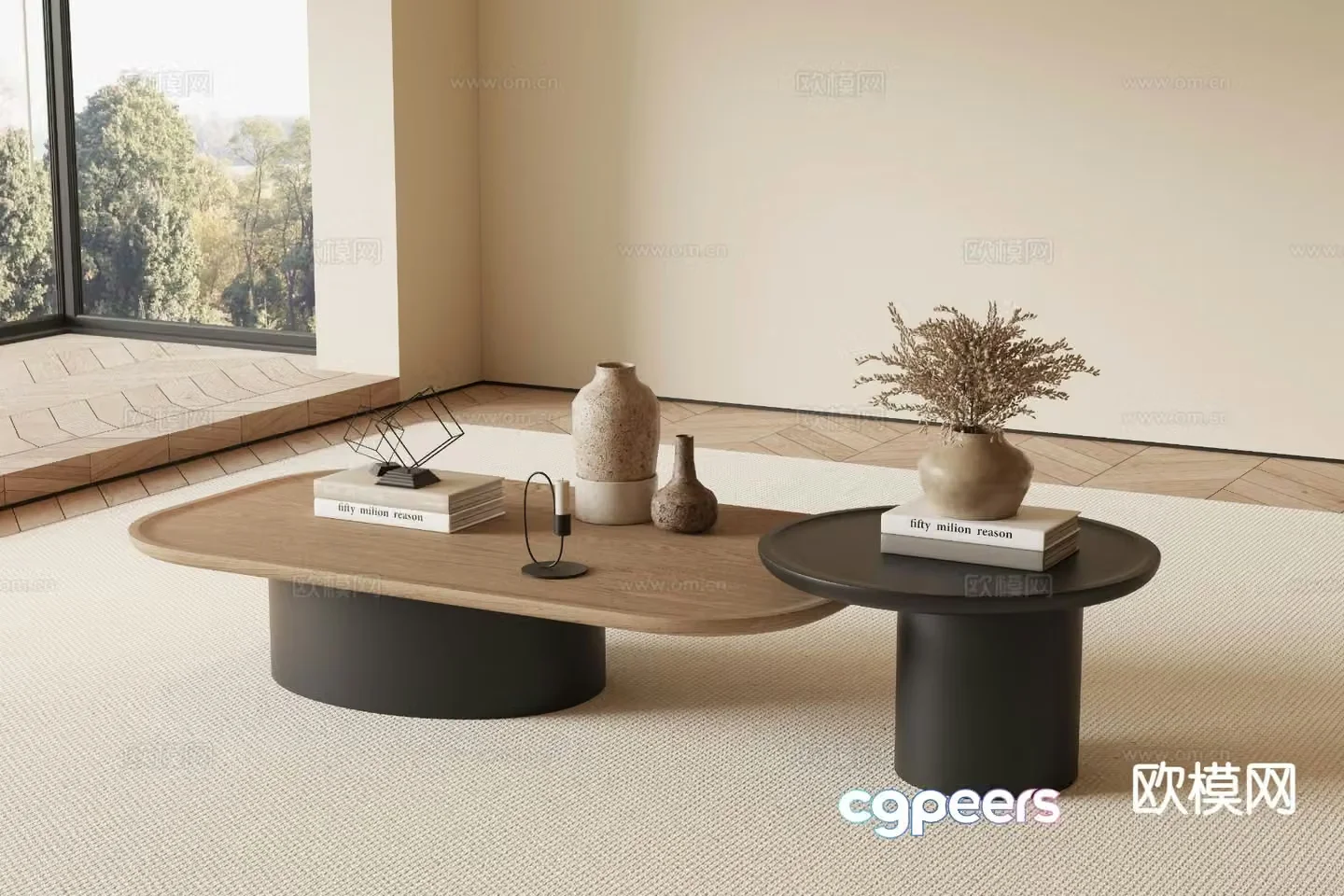 Medieval style coffee table 3D model