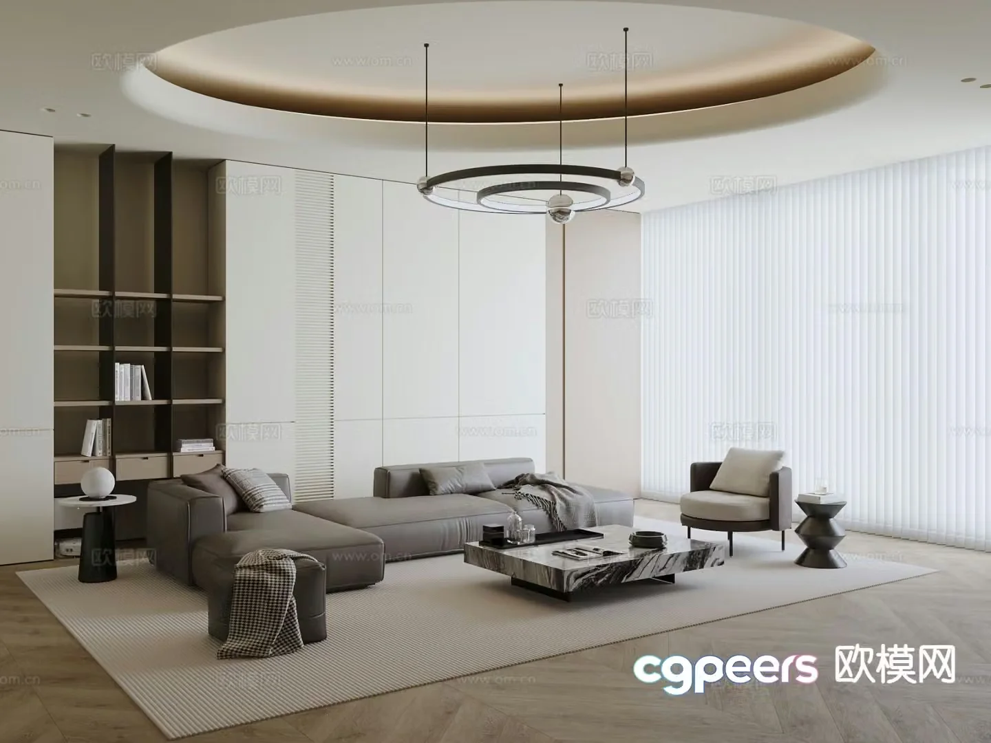 Modern modular sofa corner sofa 3d model