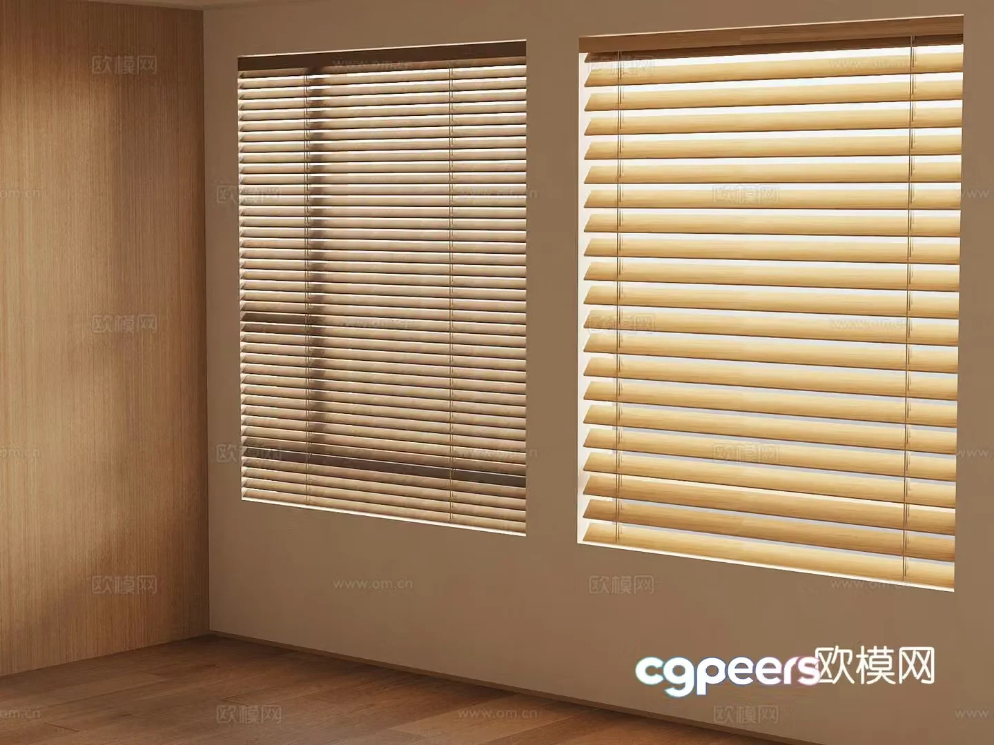 New Chinese curtains blackout blinds venetian blinds 3D model