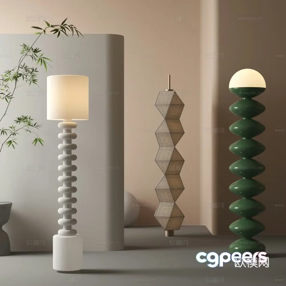 Modern floor lamp 3d model