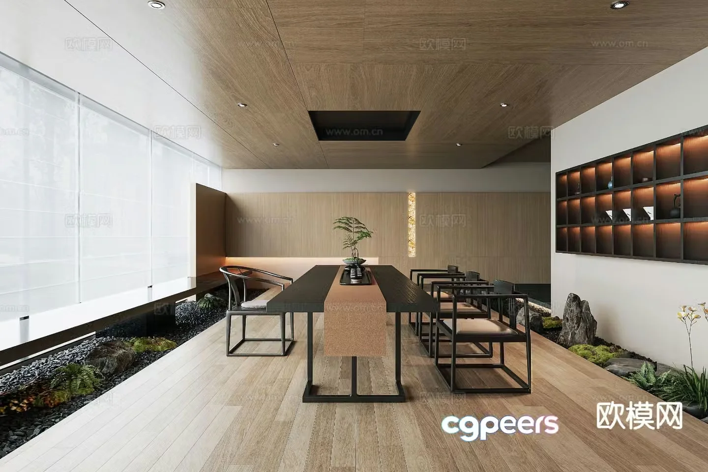 New Chinese tea room 3d model