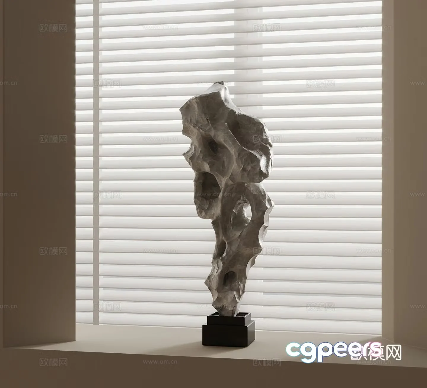 Chinese sculpture stone 3d model