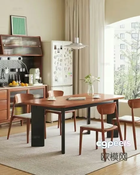 Modern Dining Room 3D Model – 15846 – CORONA Render