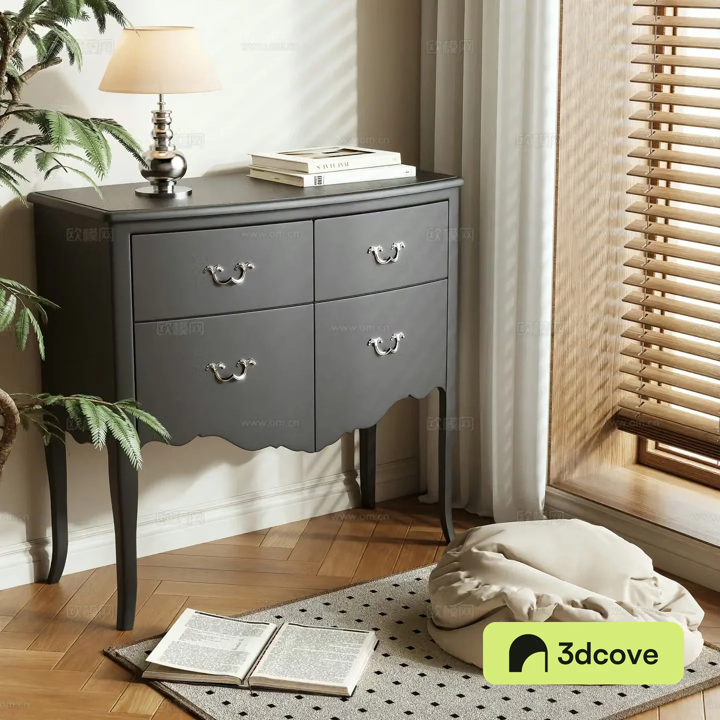 French entryway cabinet