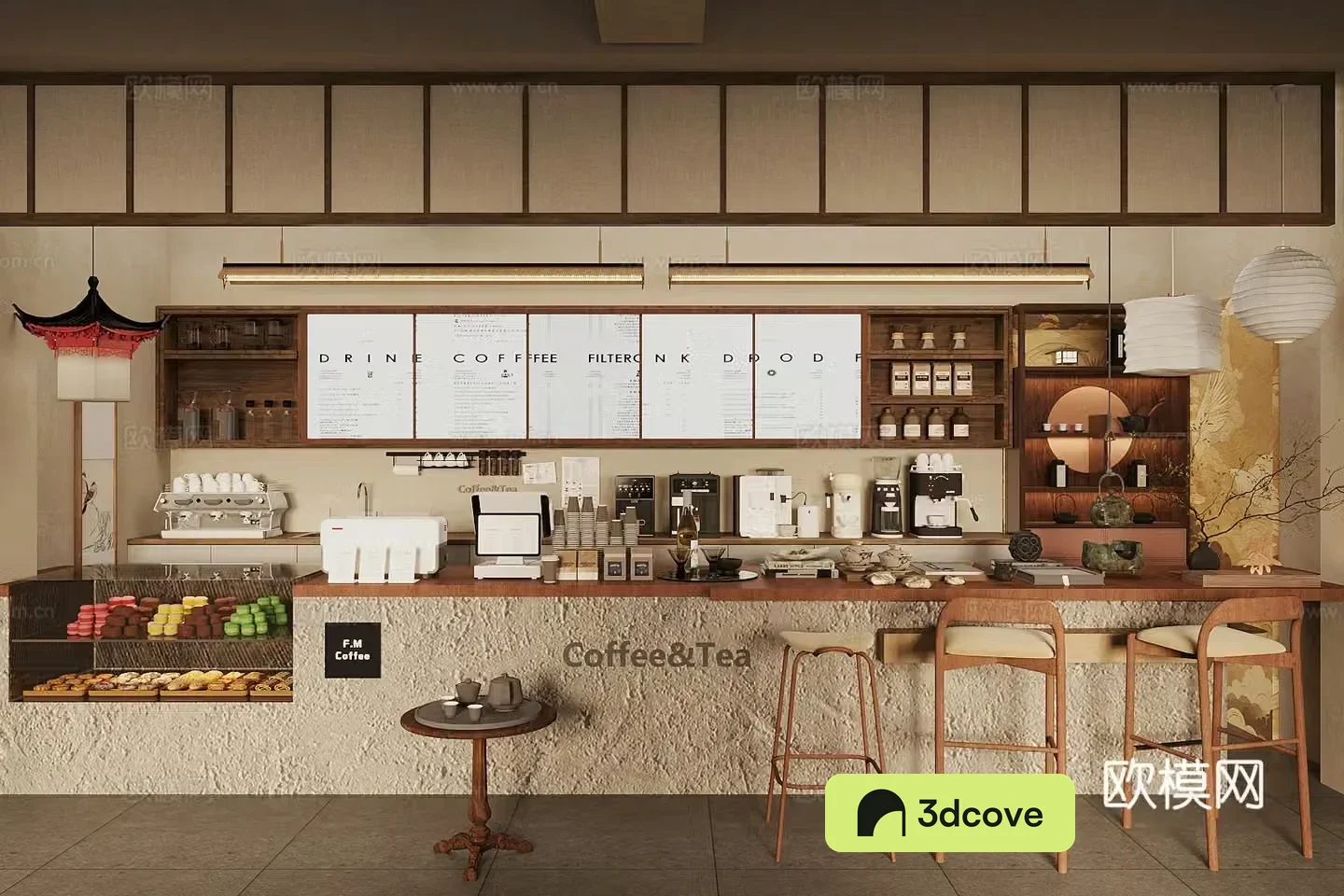 New Chinese coffee shop cafe