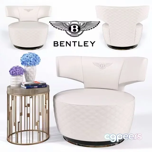 3ds Max Free – Armchair BULL ARMCHAIR (Bentley Home)