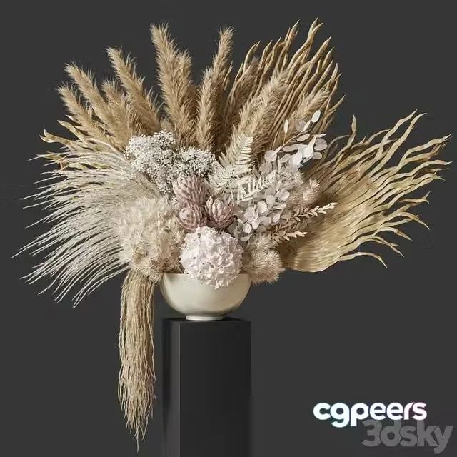 3ds Max Free – Flower Set 035 Big Pampas