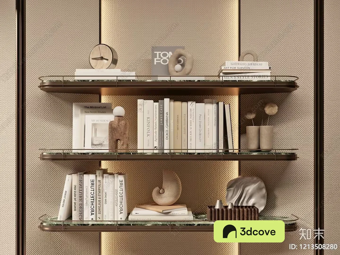 Gold Shelf Unit