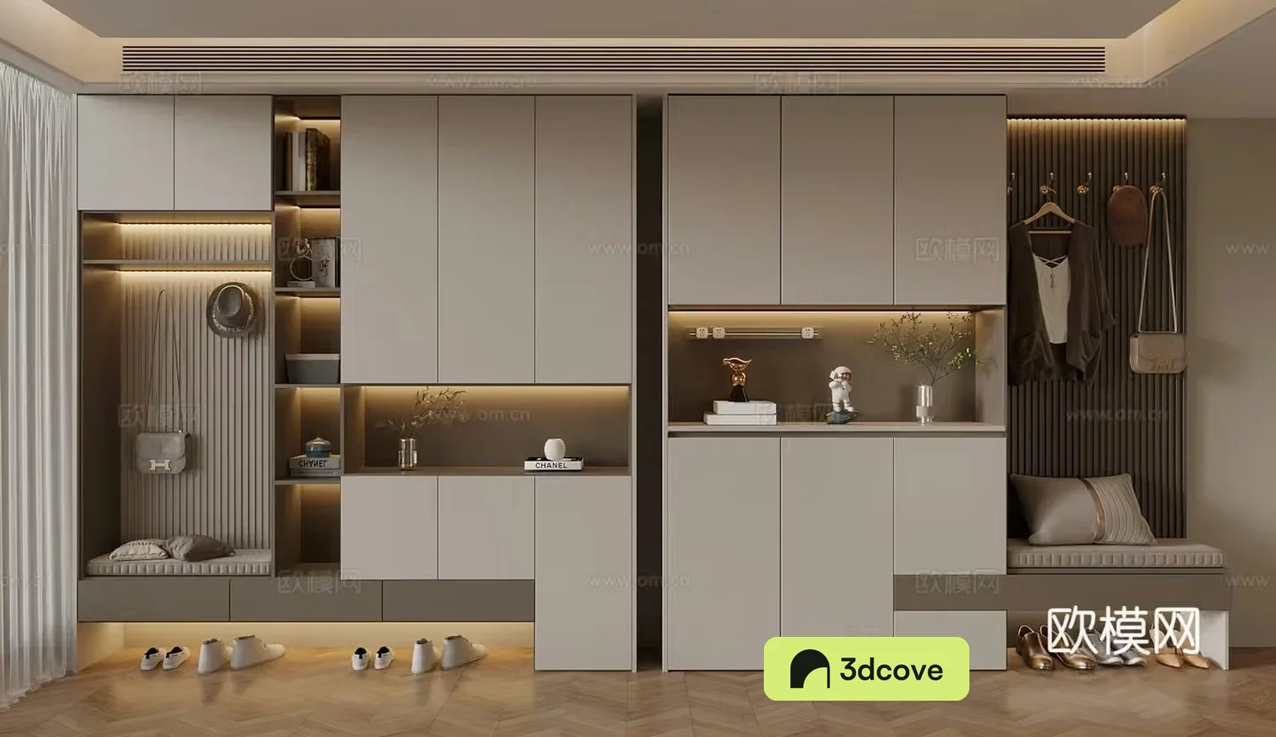 Modern new Chinese style shoe cabinet hanging shoe cabinet porch shoe cabinet partition shoe cabinet entrance shoe cabinet