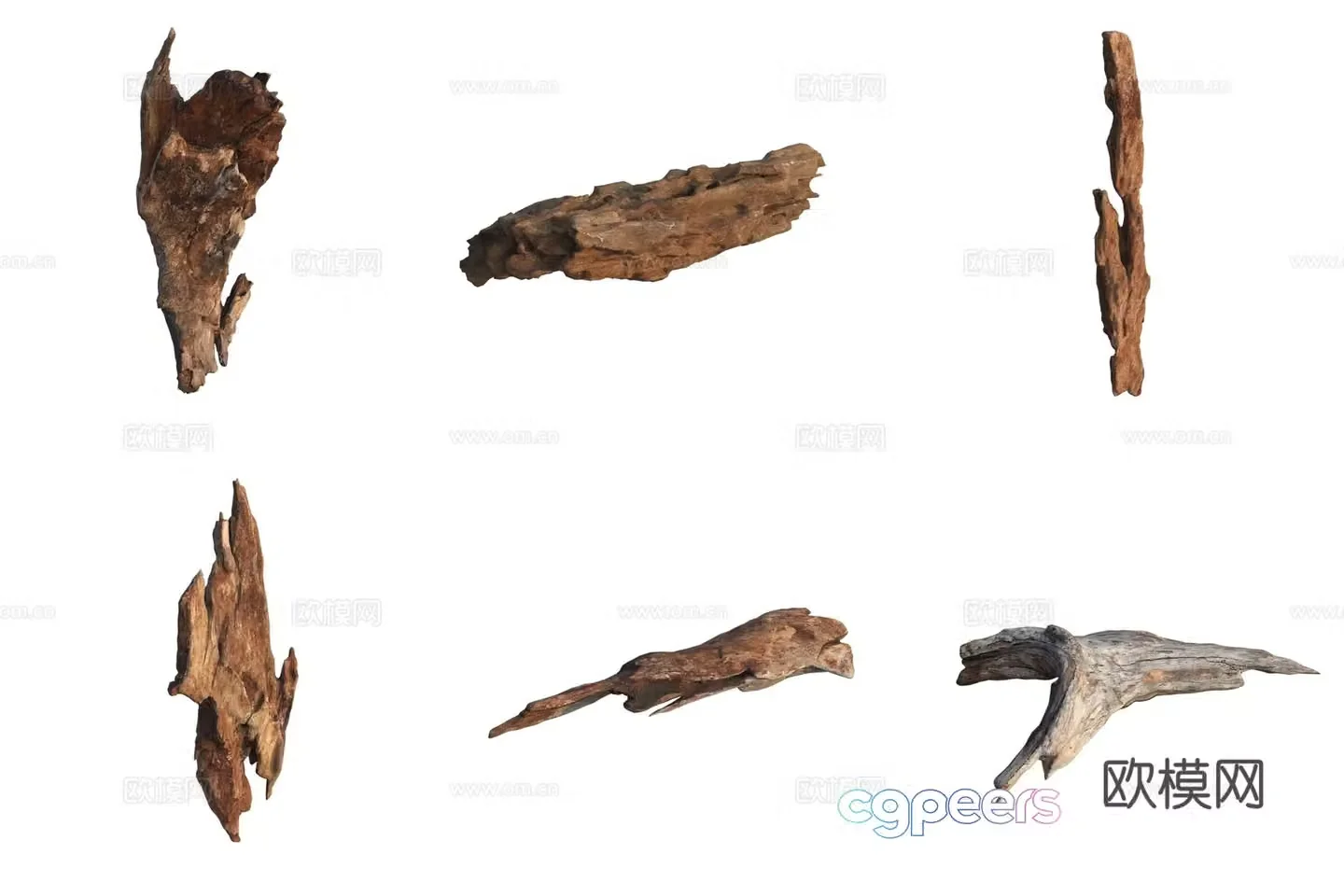 Bark wood wood 3d model
