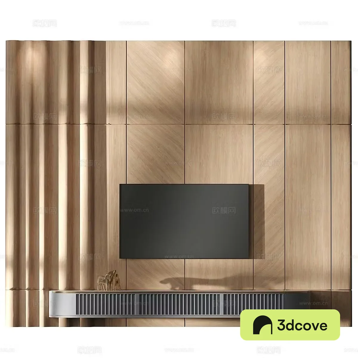 Modern Italian light luxury TV background wall