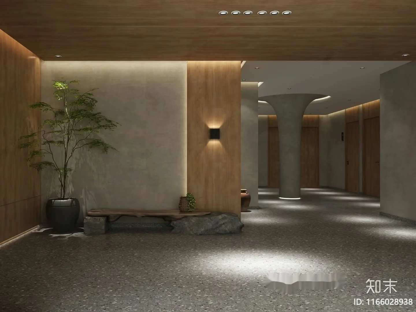 Modern Office Space 3D Model – 18308 – VRAY Render