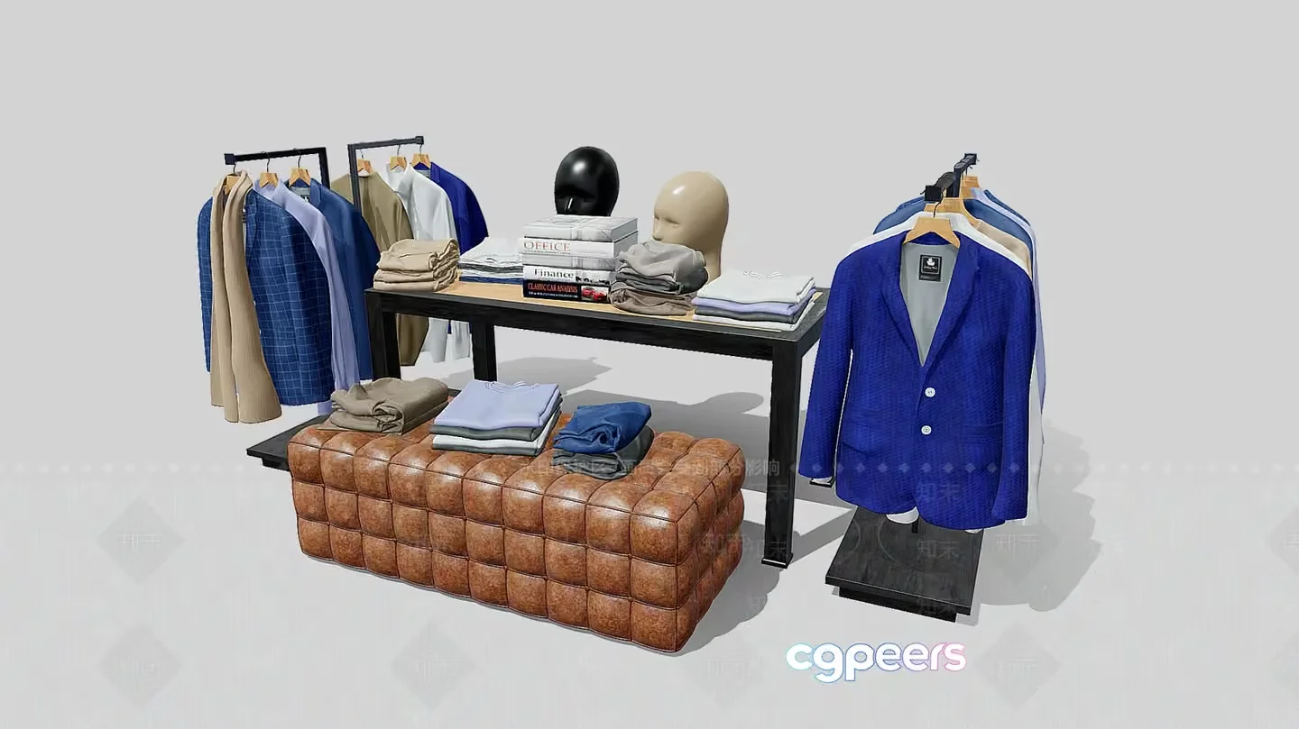 Men’S Clothing Store 3D Model – 2310 – VRAY Render