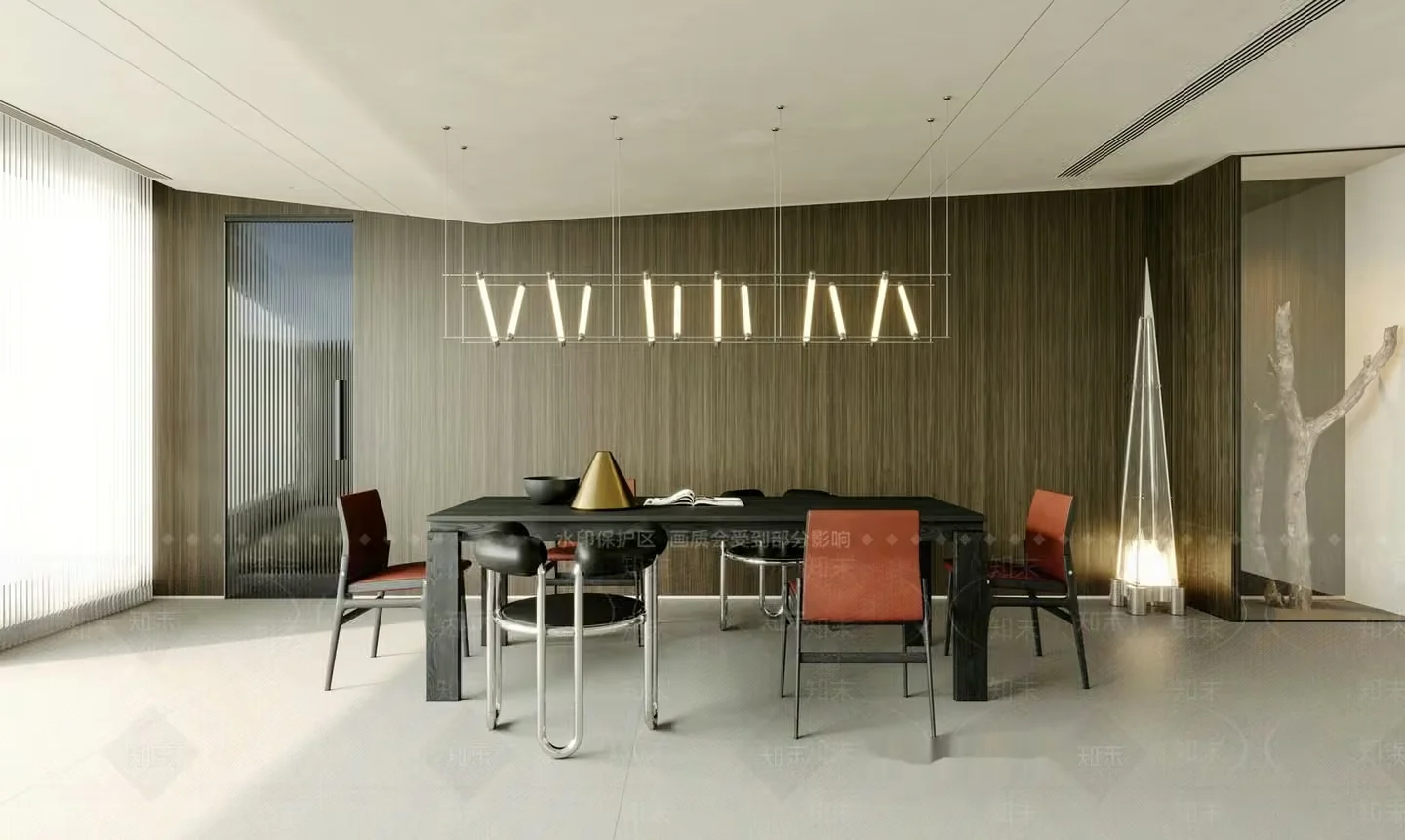 Modern Dining Room 3D Model – 10391 – VRAY Render