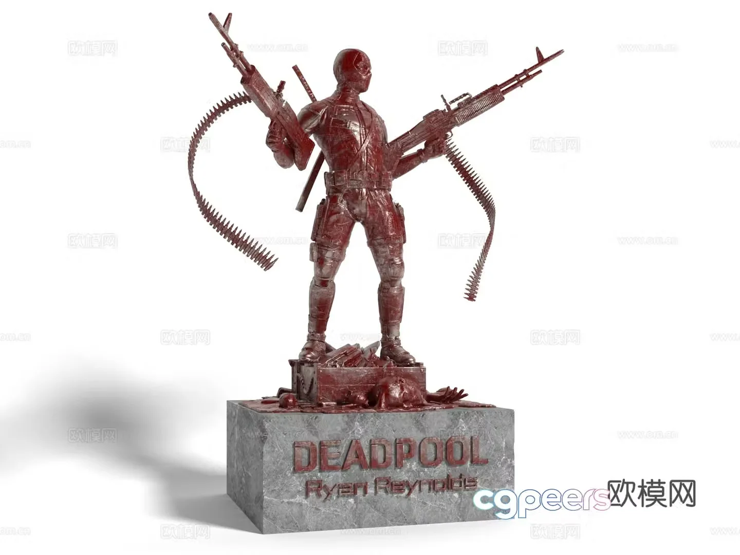 Modern style sculpture ornaments decoration decoration Marvel game characters film and television characters hand 3d model