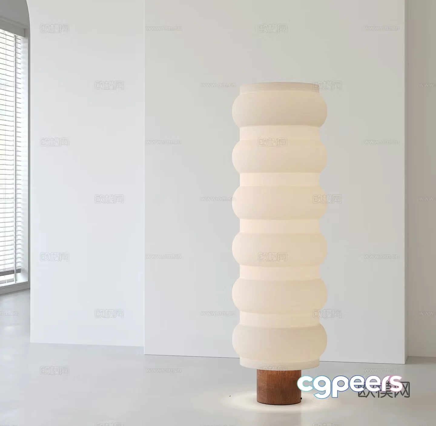 Wasabi Lantern Floor Lamp 3D Model