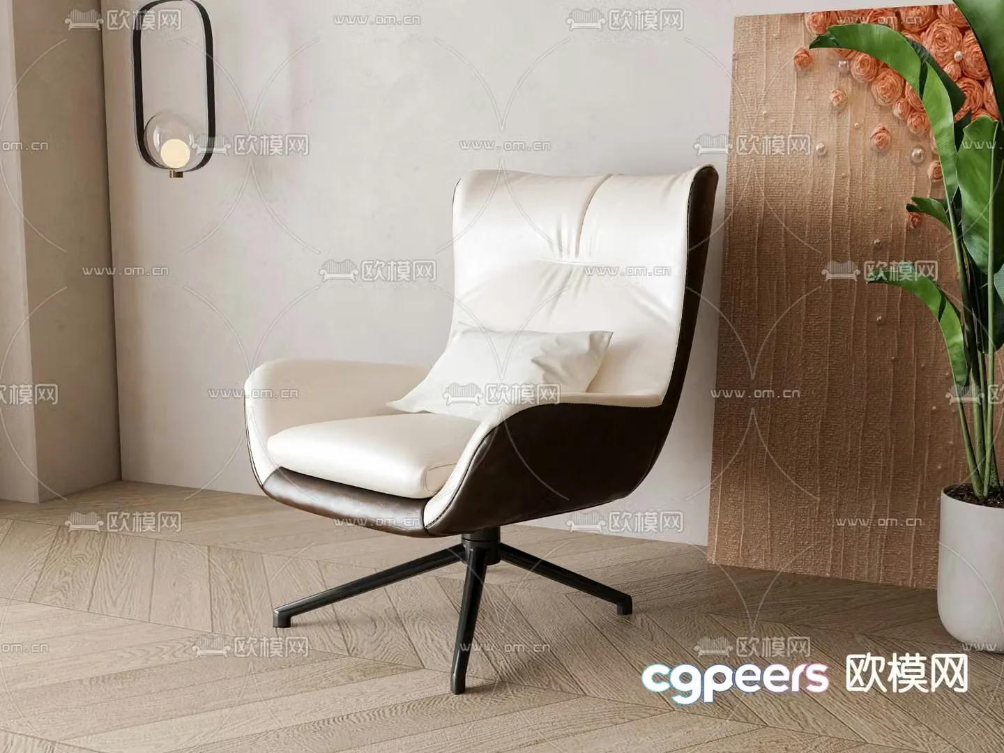 Desk chair executive chair office chair 3d model