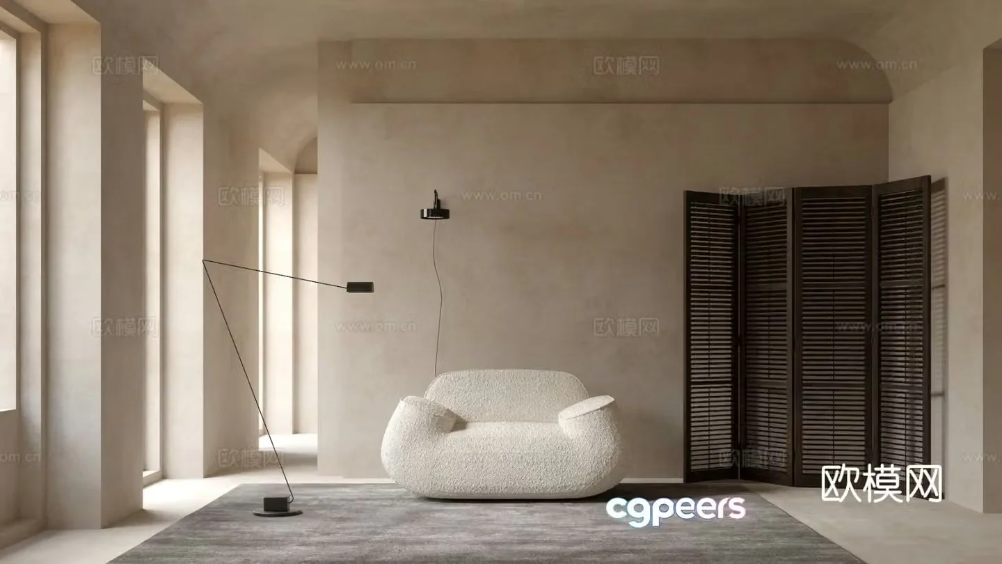 Moooi modern single sofa 3d model