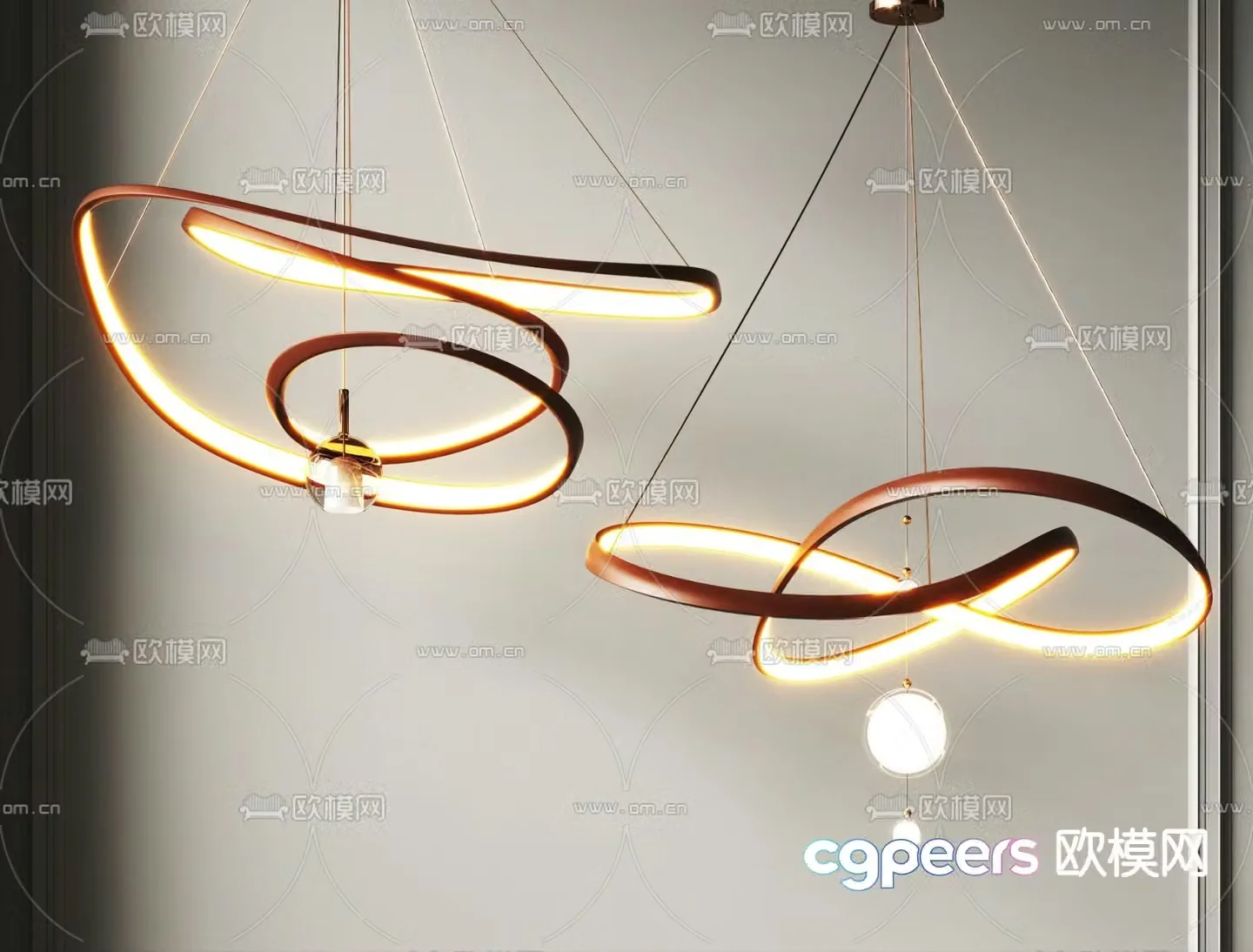 Modern Chandelier Art Chandelier 3d Model