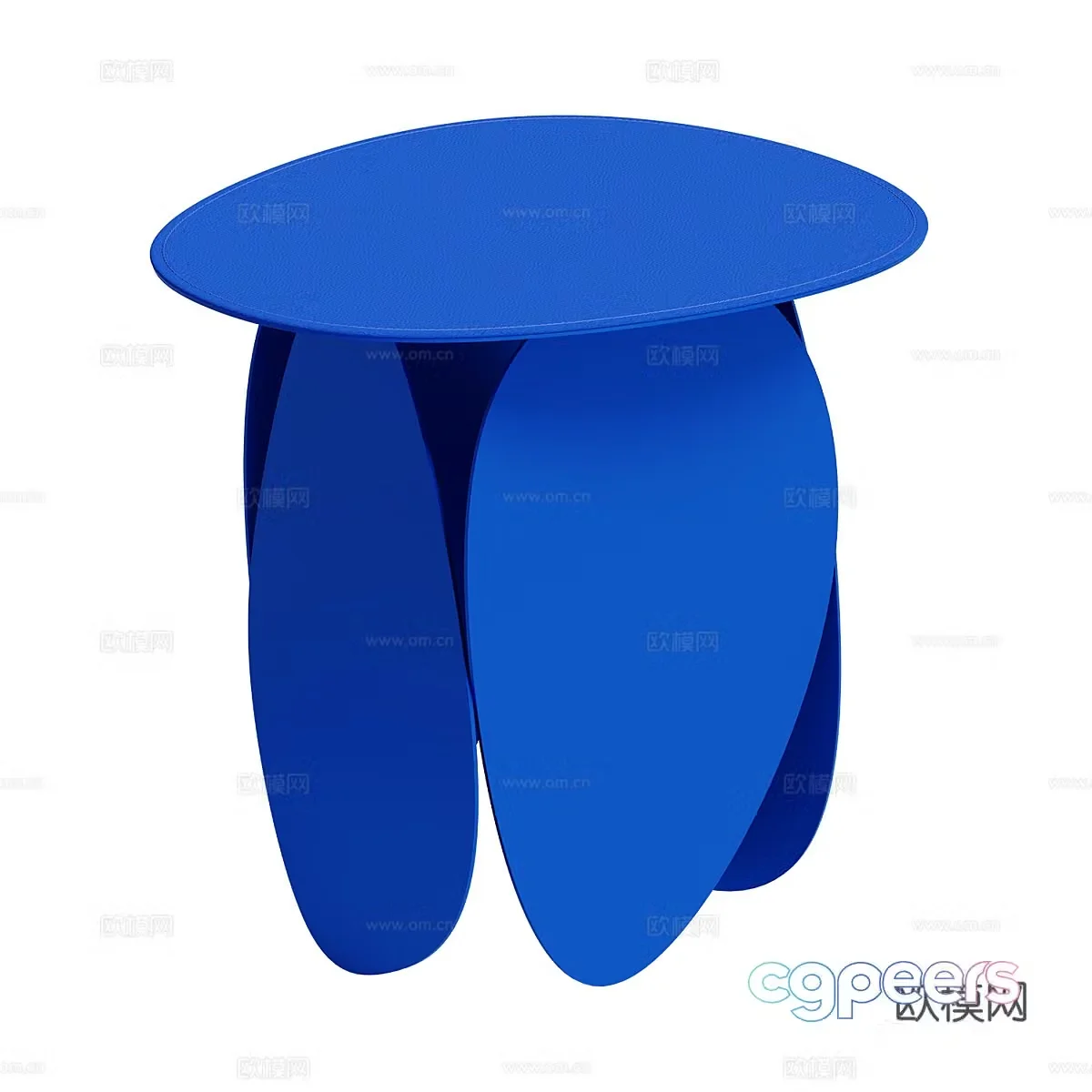 Modern simple tea table coffee table simple tea table living room tea table blue tea table 3D model