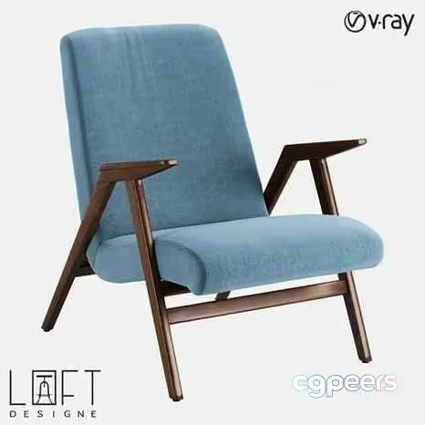 Wooden Armchair 3D Model – 17601 – VRAY Render