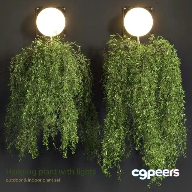 3ds Max Free – Hanging Plant with Lights