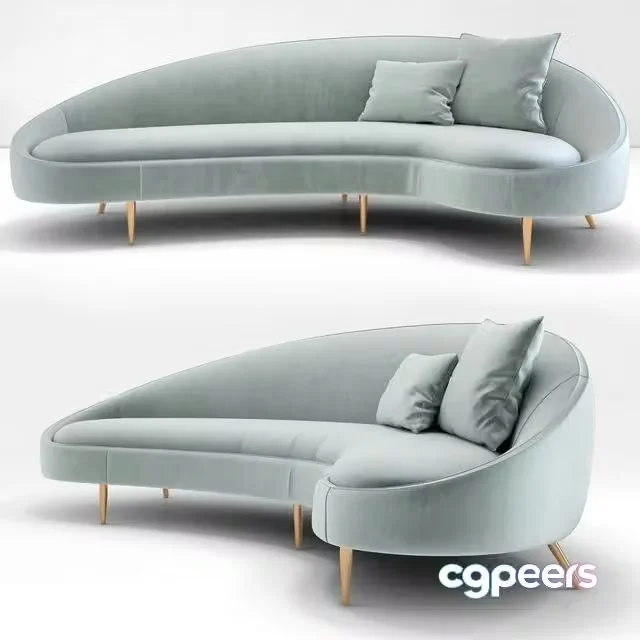 3ds Max Free – Jonathan Adler Ether Curved Sofa