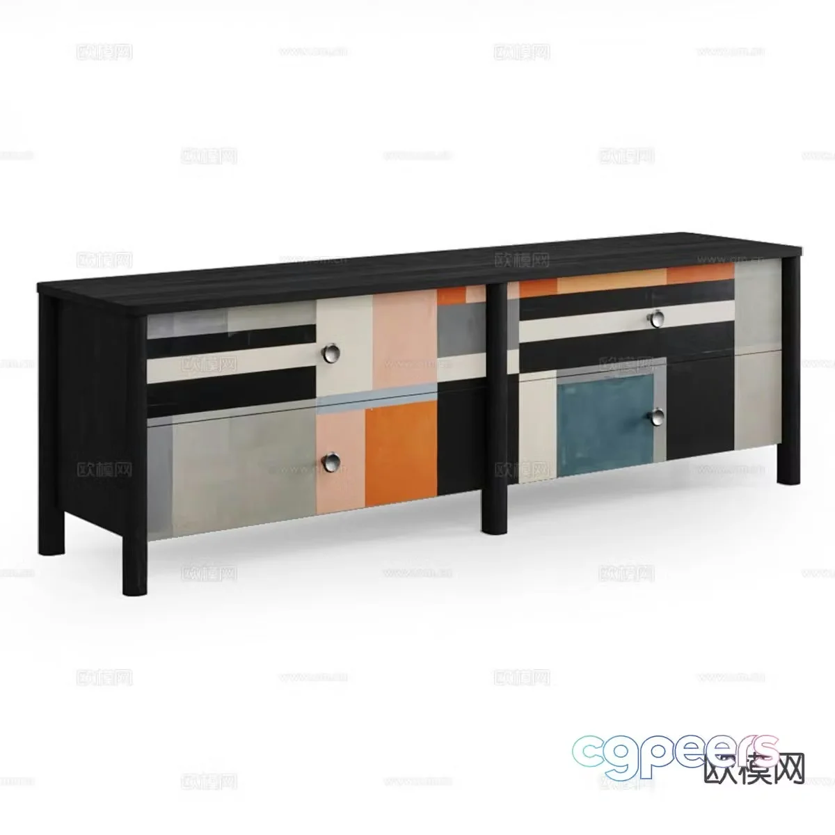 Nordic TV cabinet 3d model