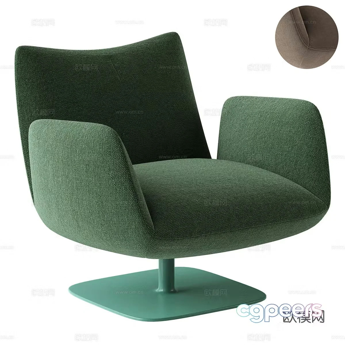Modern Italian JALIS rotating armchair 3d model