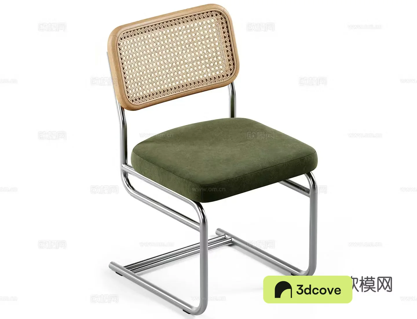 rattan chair with backrest