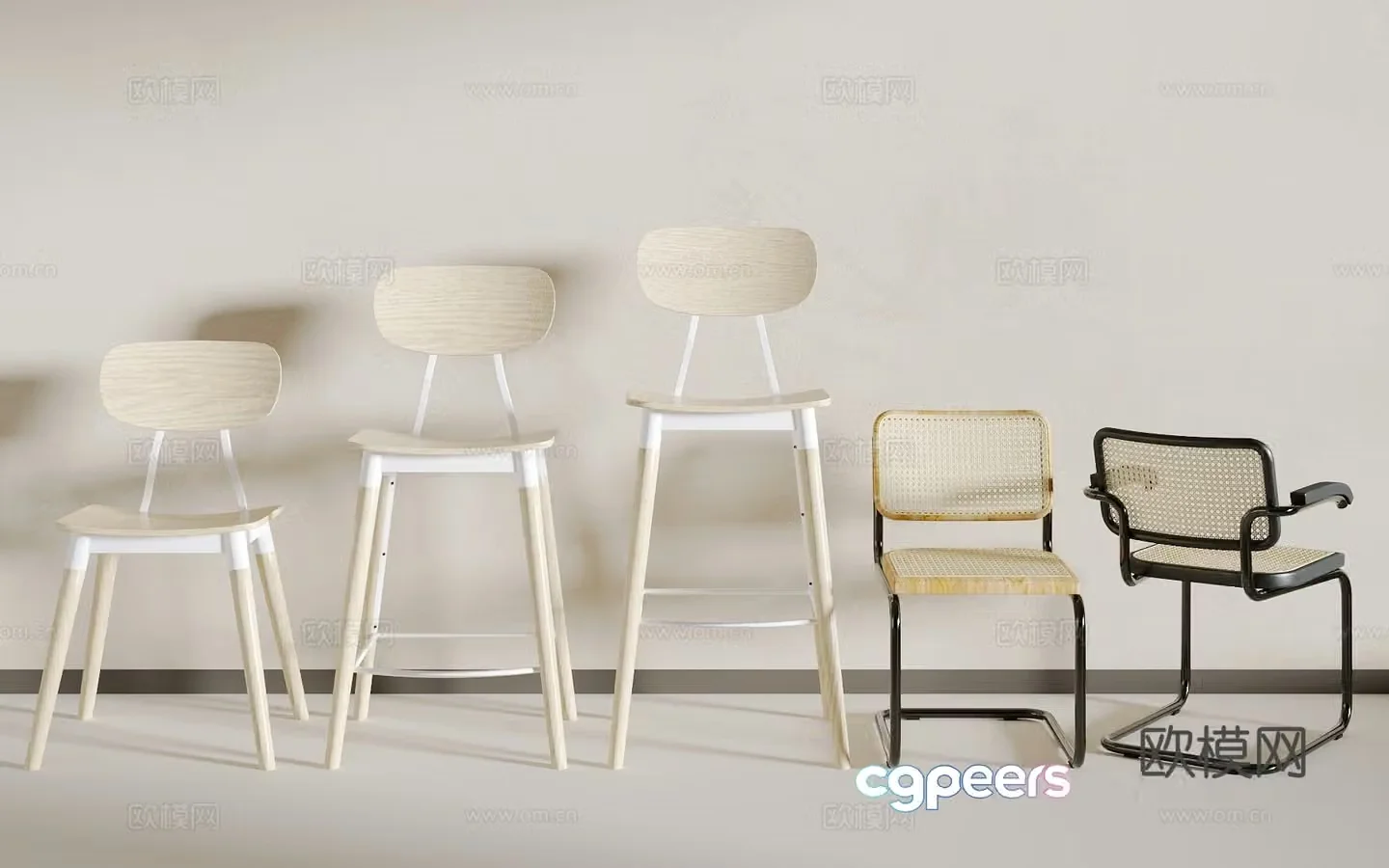 Modern single chair 3d model