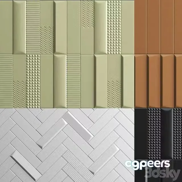 3ds Max Free – BISCUIT TILE-STONE SOURCE 3D PANEL